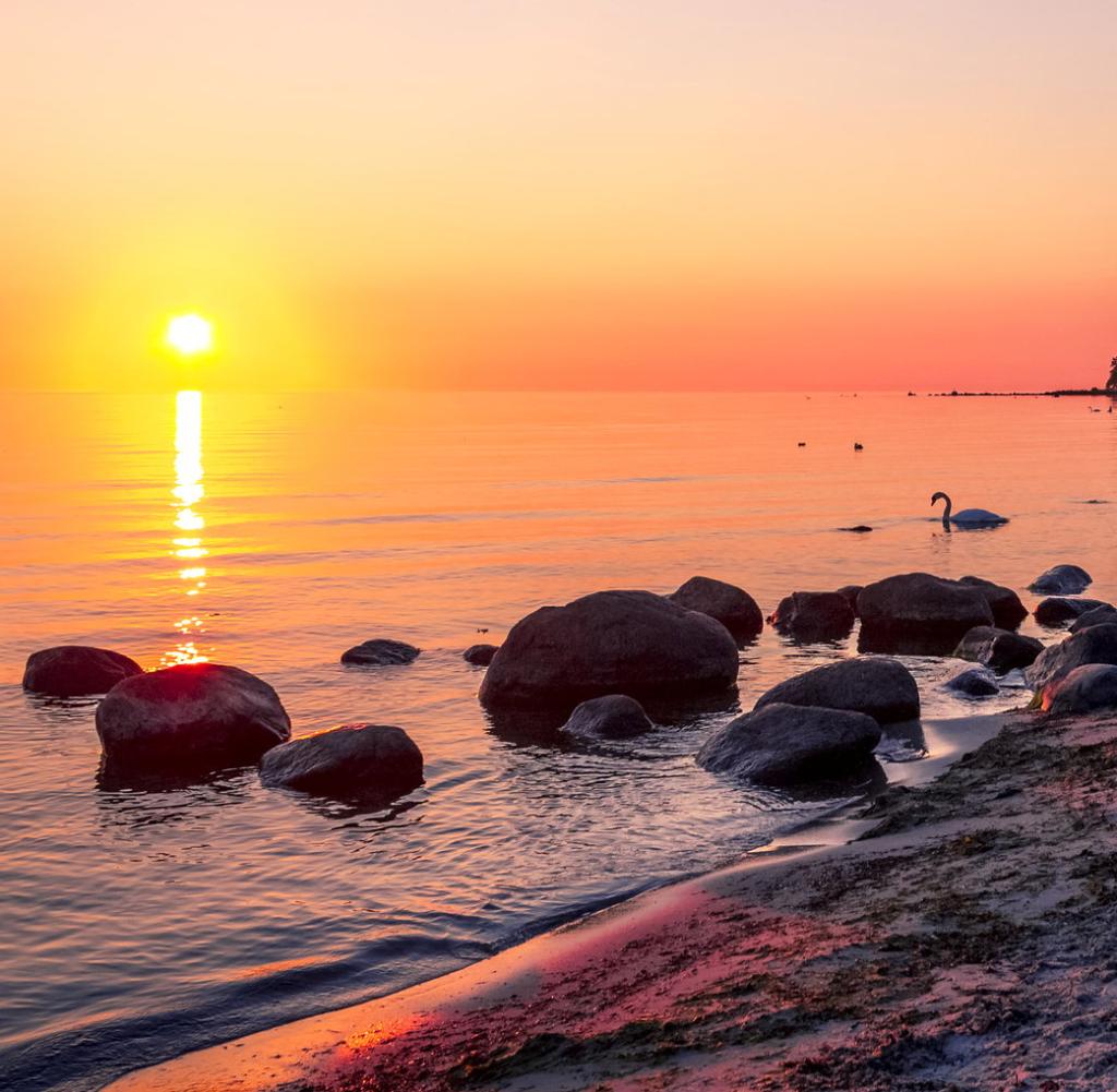 Baltic Sea: Rügen has almost 600 kilometers of coastline with long sandy beaches