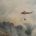 First major forest fire in Spain