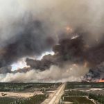 Thousands of people are fleeing forest fires in Canada