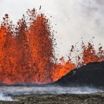 Volcano in Iceland spews lava again