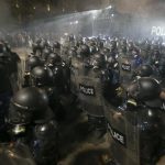 Police take action against demonstrators in Georgia