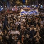 Protest against high rents in Barcelona